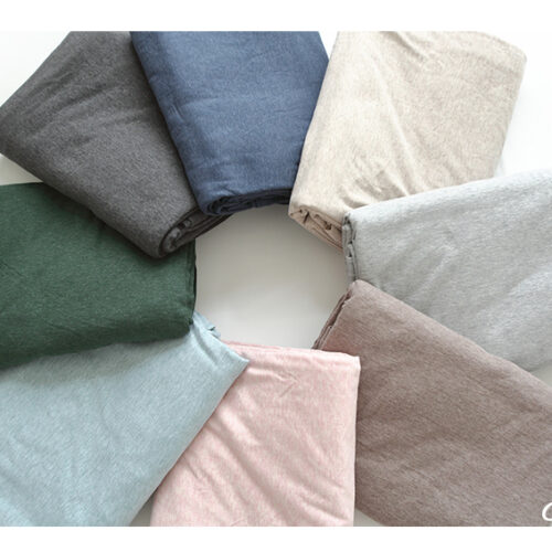 單品•素色天竺棉鬆緊帶床包/床單