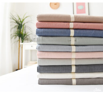單品-素色水洗棉鬆緊帶床包/床單