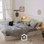 天竺棉床包組麻灰色 – 柔軟針織棉