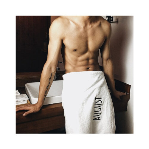 Jollic♡ 月份毛巾浴巾 重磅健身運動浴巾 海灘巾 純棉吸水毛巾 生日禮物 厚棉超厚毛巾 吸水飯店浴巾 男生女生適用