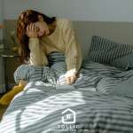 天竺棉灰色條紋床包組 柔軟親膚寢具 主圖