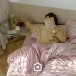 粉紅色床包 成套純棉雙人床包四件套 鬆緊帶床單純棉 粉色床組單人加大 天竺棉針織棉無印良品純棉床包組 可單買床包 粉紅