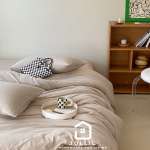 天竺棉床包組 杏色 無印良品同等級針織純棉