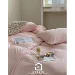 天竺棉嫩粉色床包組