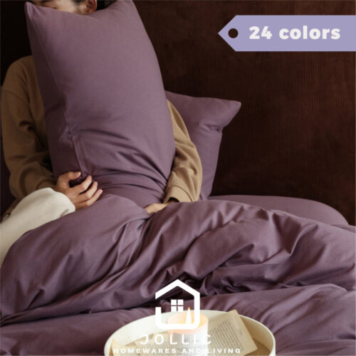 免運 純棉 淺紫色/薰衣草色/紫色/淡紫色床包組 雙人床包 天竺棉/針織棉/純棉/ 親膚床包/柔軟/鬆緊帶床包四件組床單