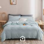 淺藍色 針織棉床包 – Jollic 出口日本等級