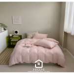 天竺棉嫩粉色床包組