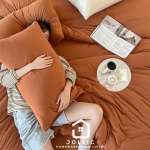 天竺棉床包組南瓜色 – 單人尺寸