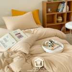 鵝黃色 針織棉床包 – Jollic 出口日本等級