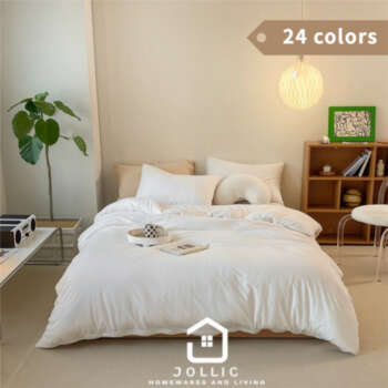 天竺棉床包組 白色 純棉針織棉寢具套裝