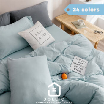 天竺棉 床包組 淺藍色 - 柔軟純棉寢具