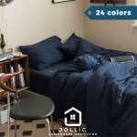 海軍藍天竺棉床包組主圖