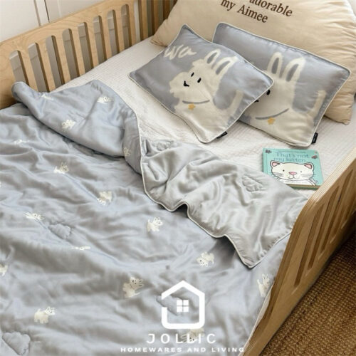 Jollic 韓國 嬰兒天絲夏被 | 幼兒園棉被 | 天然抗過敏透氣被 | 涼感柔軟 | 新生兒親膚夏涼被 | 涼感涼被