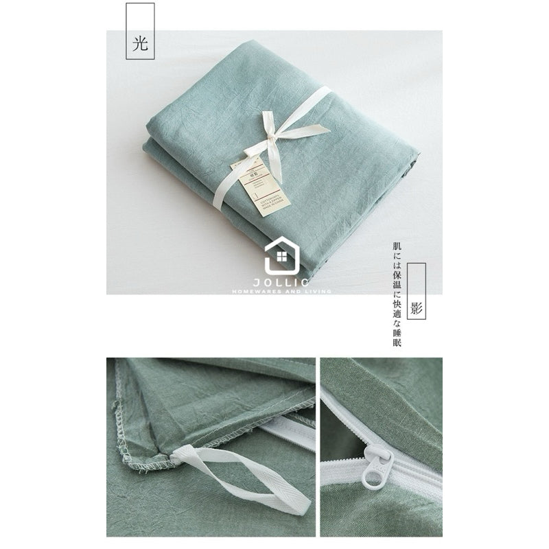 北歐風 水洗棉床包 單人雙人加大